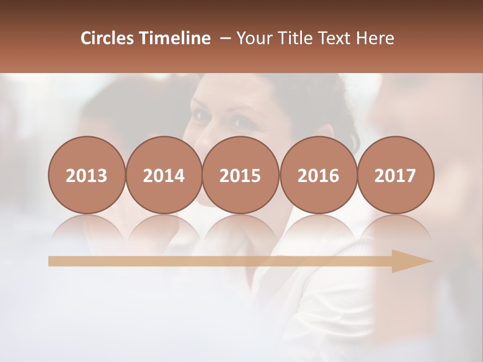 A Woman Sitting In Front Of A Group Of People PowerPoint Template