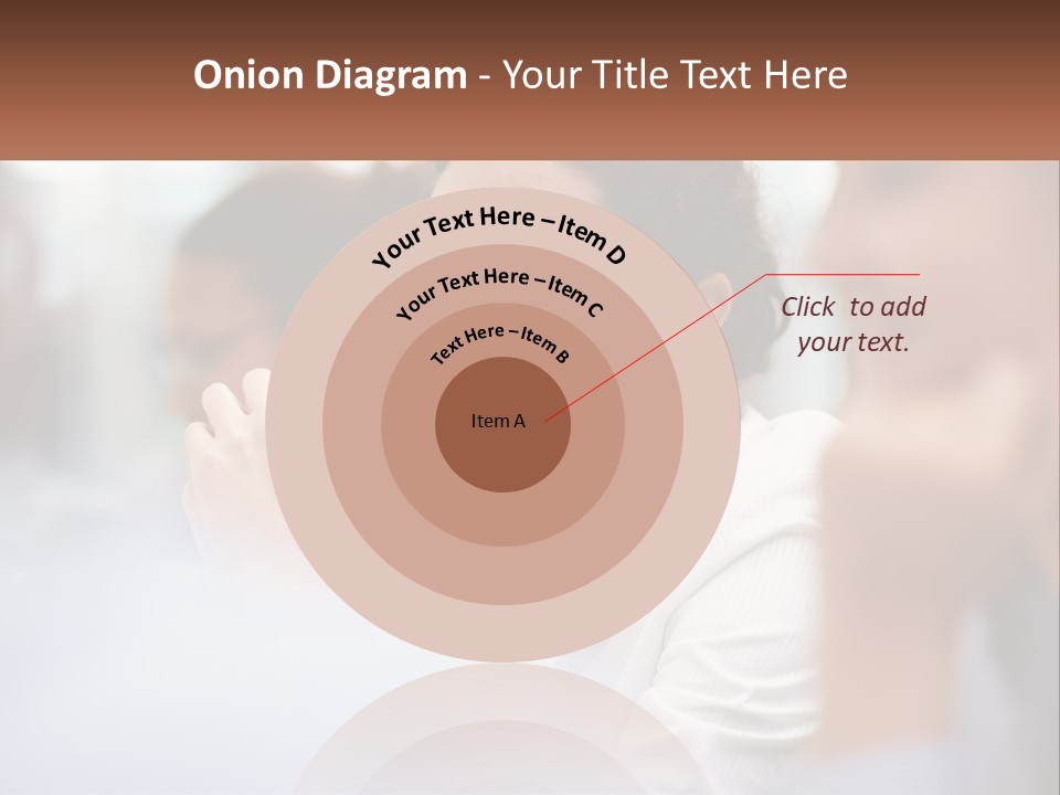 A Woman Sitting In Front Of A Group Of People PowerPoint Template