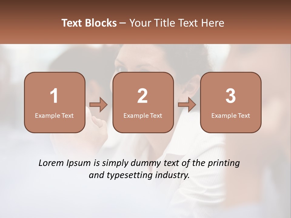 A Woman Sitting In Front Of A Group Of People PowerPoint Template