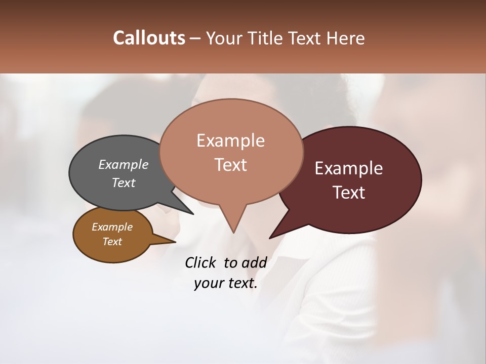 A Woman Sitting In Front Of A Group Of People PowerPoint Template