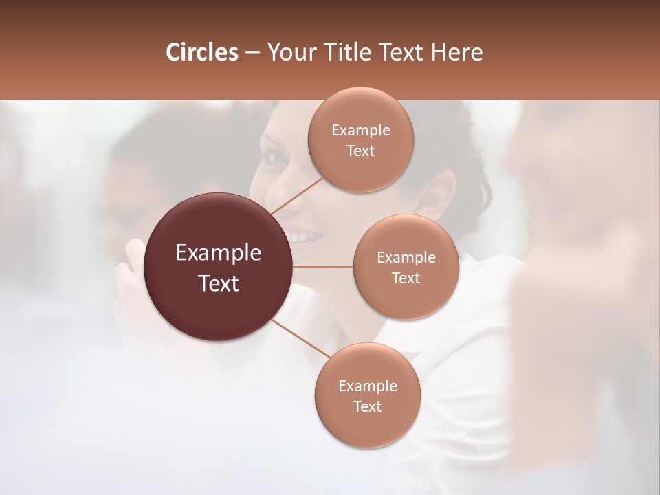 A Woman Sitting In Front Of A Group Of People PowerPoint Template