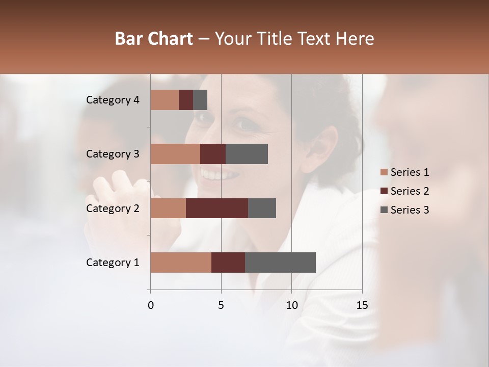 A Woman Sitting In Front Of A Group Of People PowerPoint Template