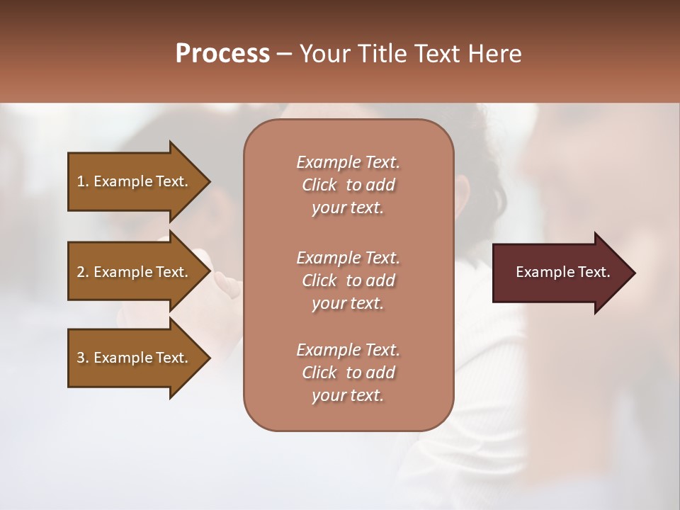 A Woman Sitting In Front Of A Group Of People PowerPoint Template