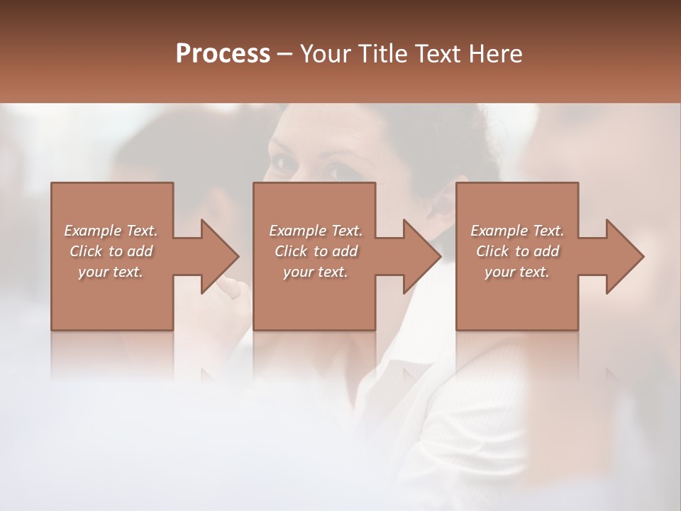 A Woman Sitting In Front Of A Group Of People PowerPoint Template