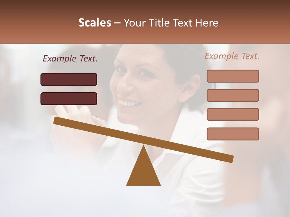 A Woman Sitting In Front Of A Group Of People PowerPoint Template