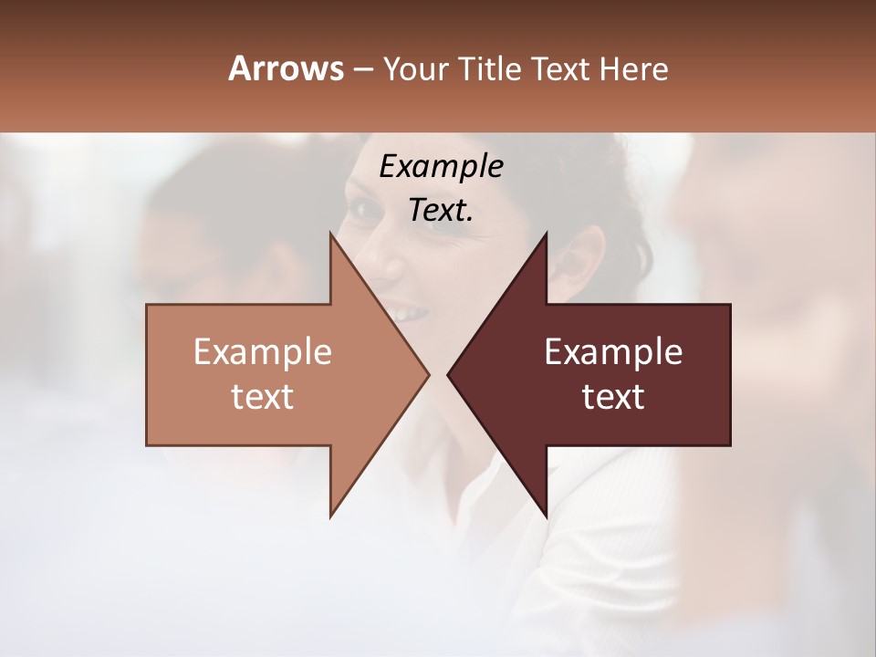 A Woman Sitting In Front Of A Group Of People PowerPoint Template