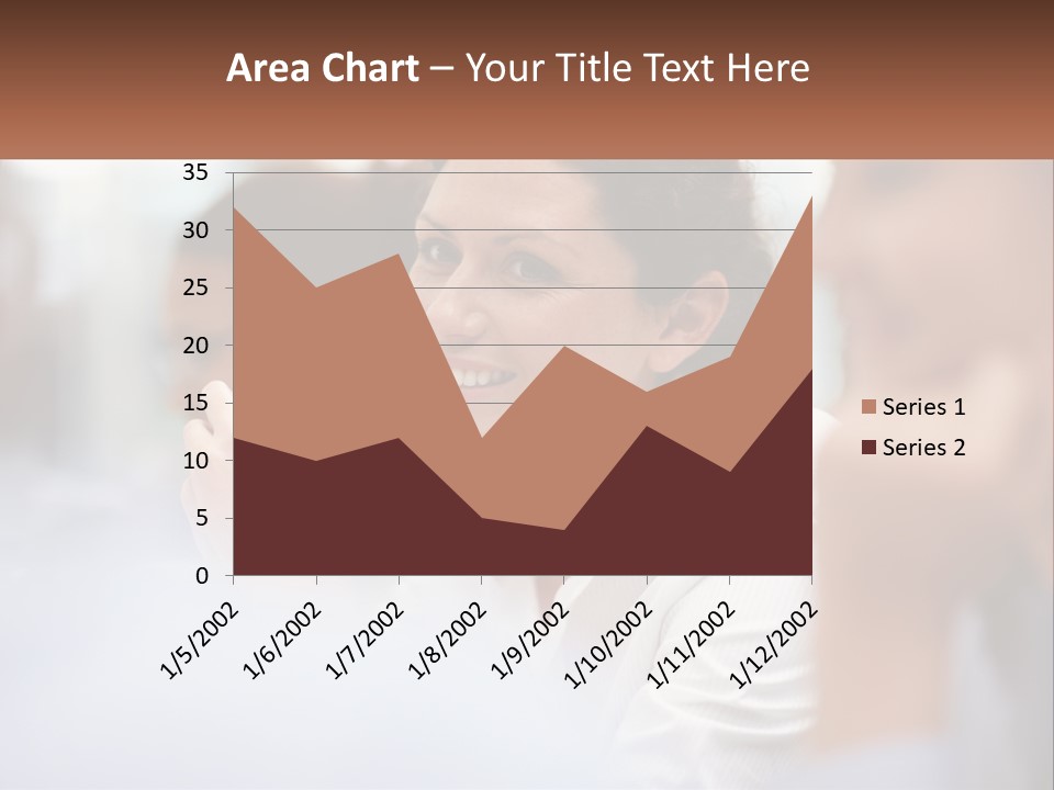 A Woman Sitting In Front Of A Group Of People PowerPoint Template