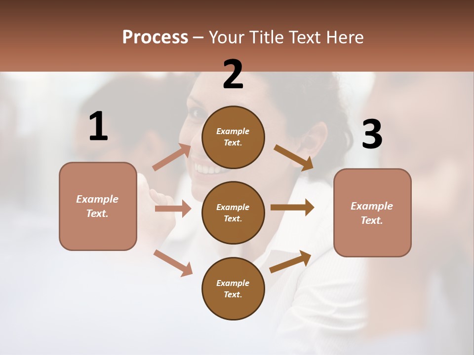 A Woman Sitting In Front Of A Group Of People PowerPoint Template