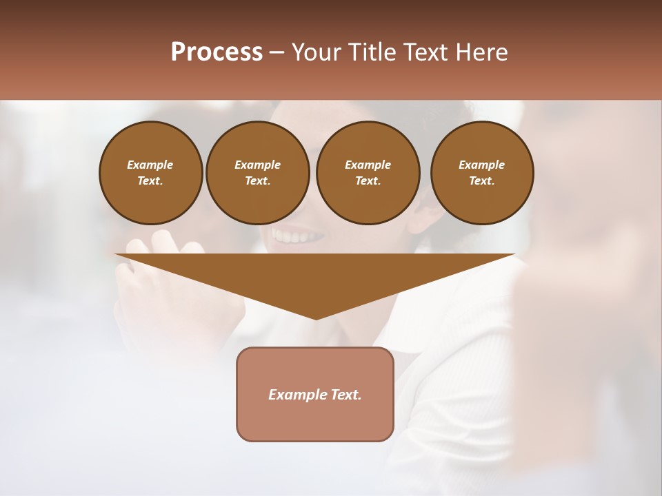 A Woman Sitting In Front Of A Group Of People PowerPoint Template