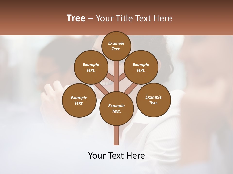 A Woman Sitting In Front Of A Group Of People PowerPoint Template