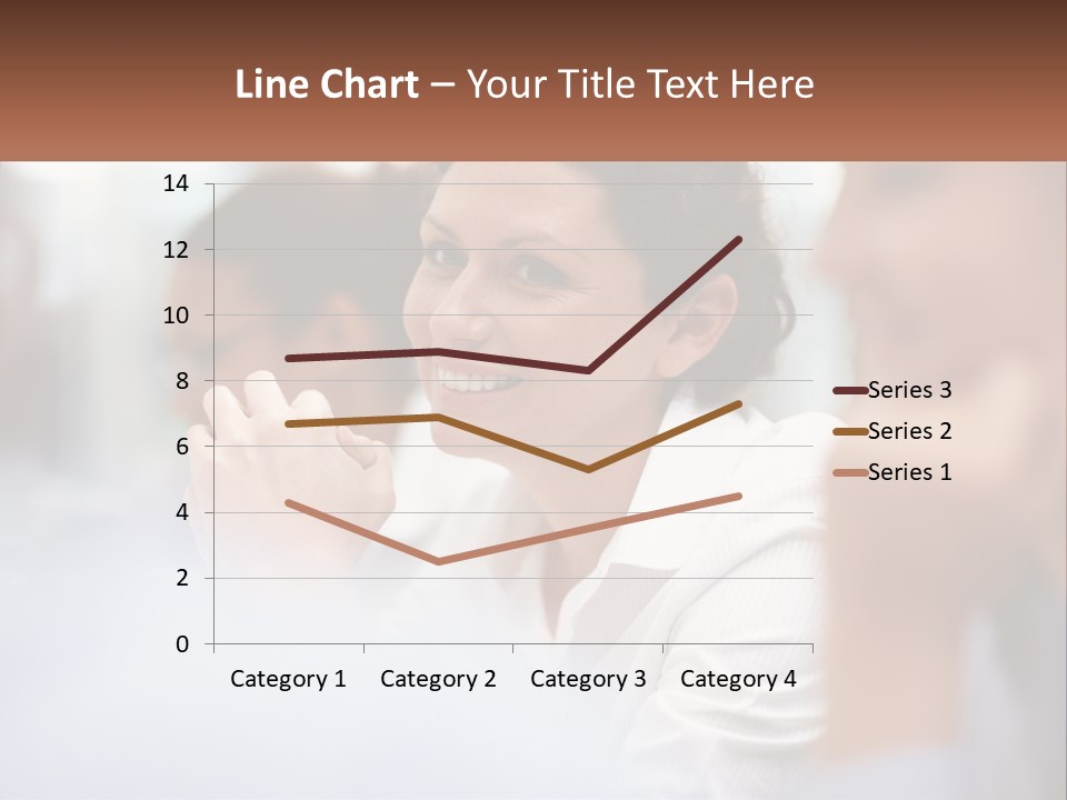A Woman Sitting In Front Of A Group Of People PowerPoint Template