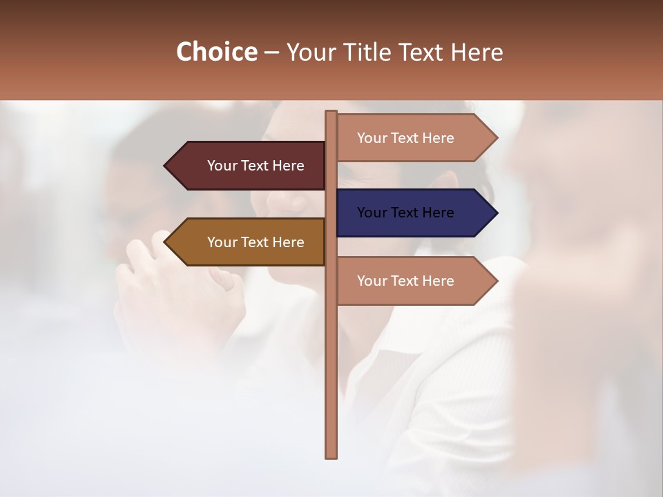 A Woman Sitting In Front Of A Group Of People PowerPoint Template