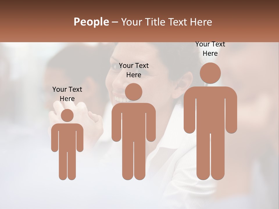 A Woman Sitting In Front Of A Group Of People PowerPoint Template