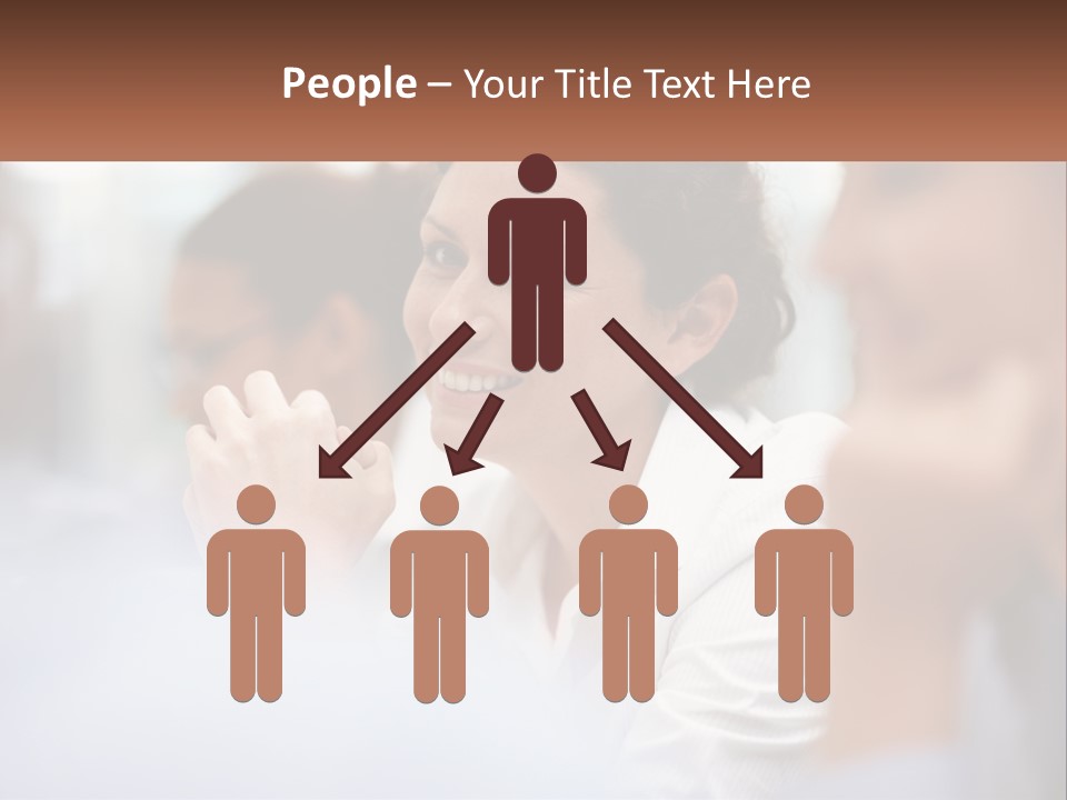 A Woman Sitting In Front Of A Group Of People PowerPoint Template
