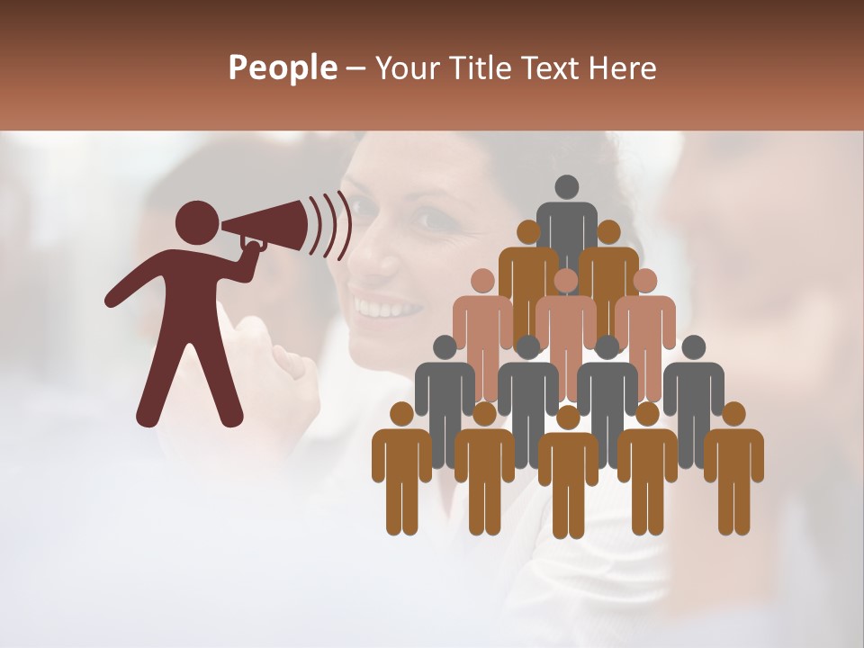 A Woman Sitting In Front Of A Group Of People PowerPoint Template