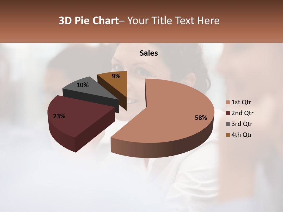 A Woman Sitting In Front Of A Group Of People PowerPoint Template