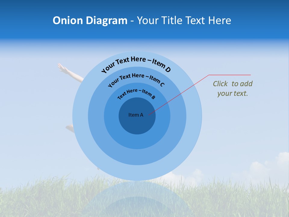 A Woman Jumping In The Air In A Field Of Grass PowerPoint Template