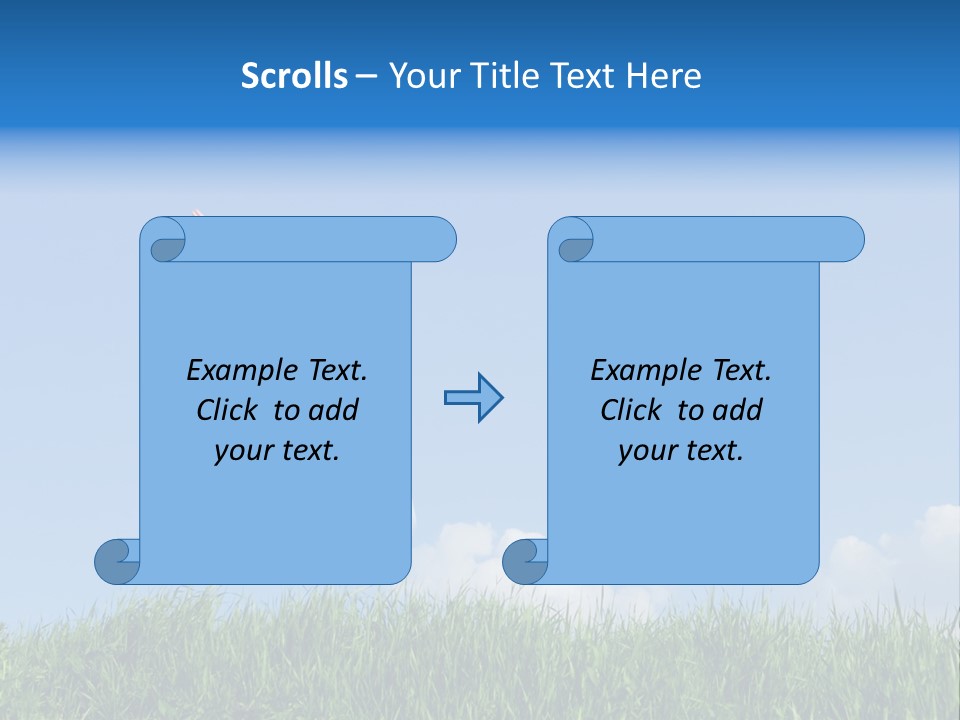 A Woman Jumping In The Air In A Field Of Grass PowerPoint Template