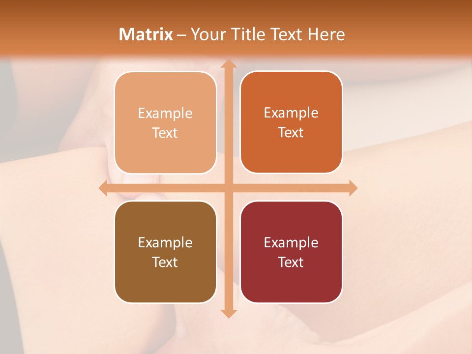 A Woman Getting A Foot Massage From A Man PowerPoint Template