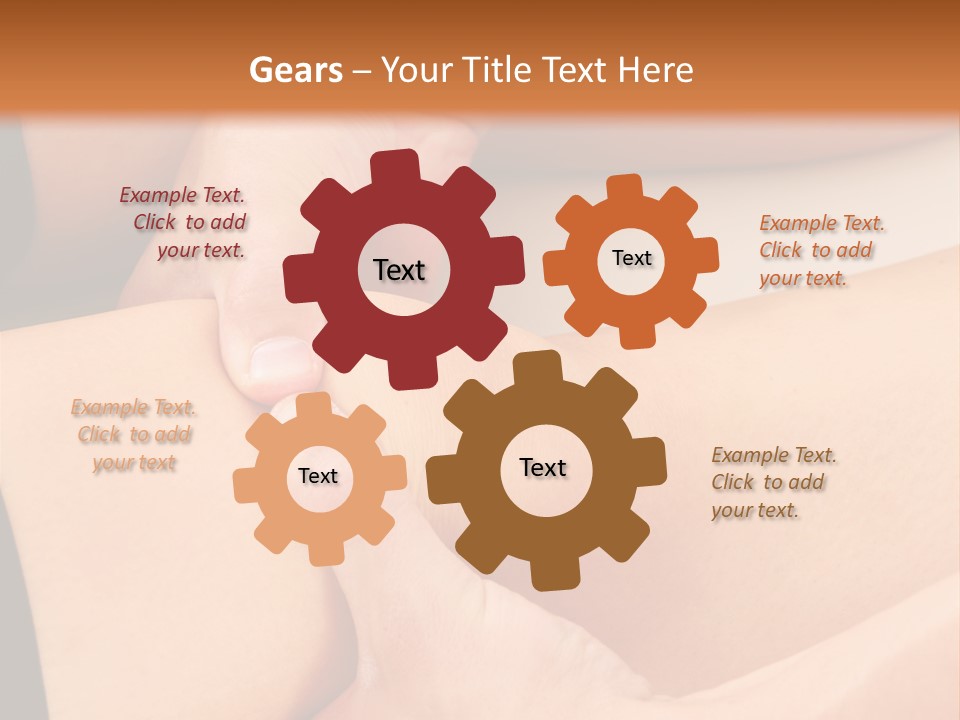 A Woman Getting A Foot Massage From A Man PowerPoint Template