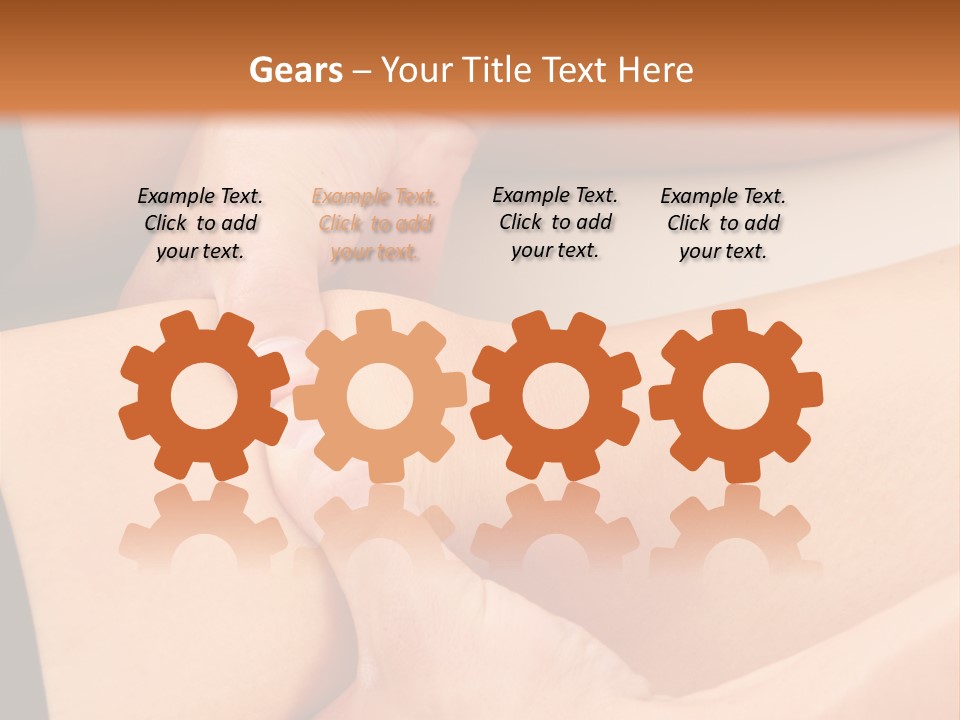 A Woman Getting A Foot Massage From A Man PowerPoint Template