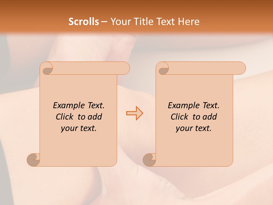 A Woman Getting A Foot Massage From A Man PowerPoint Template