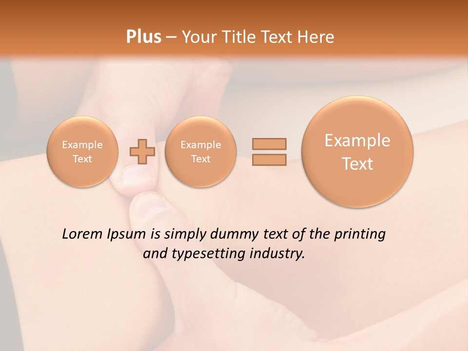 A Woman Getting A Foot Massage From A Man PowerPoint Template