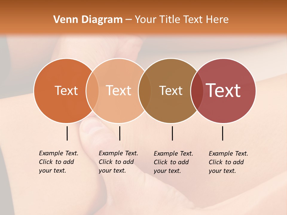 A Woman Getting A Foot Massage From A Man PowerPoint Template