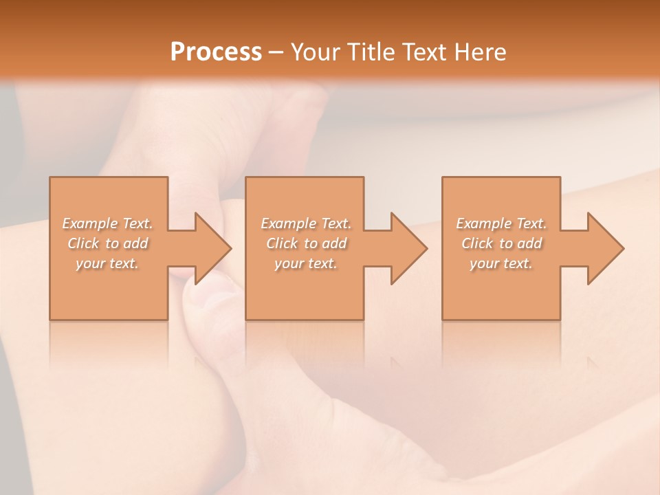 A Woman Getting A Foot Massage From A Man PowerPoint Template