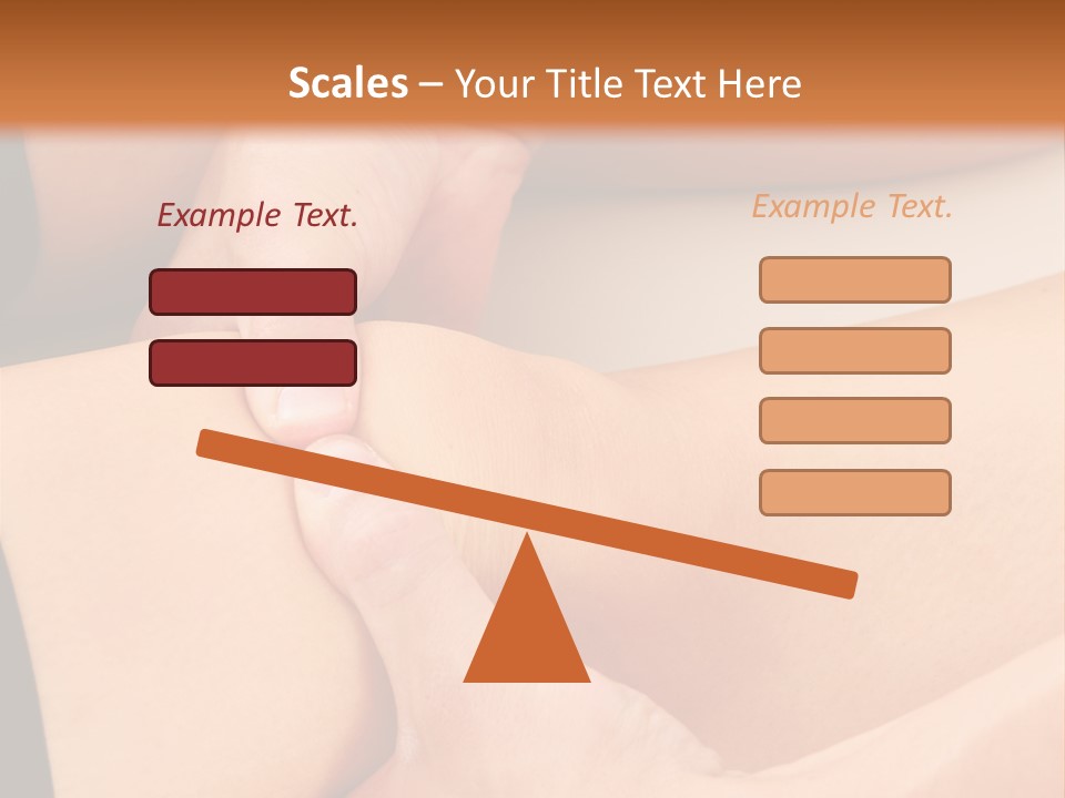 A Woman Getting A Foot Massage From A Man PowerPoint Template