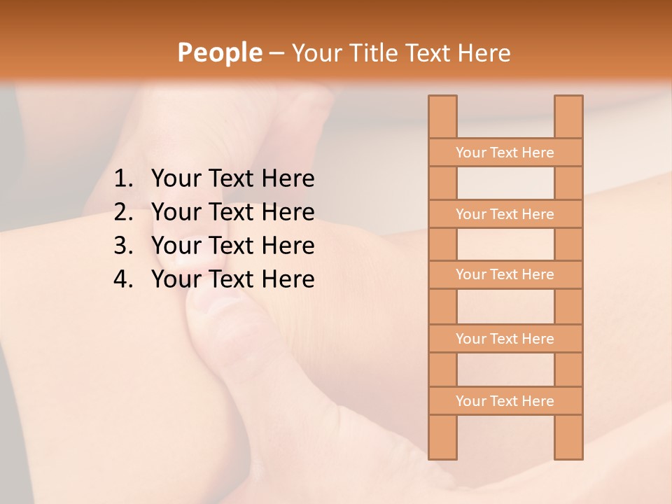 A Woman Getting A Foot Massage From A Man PowerPoint Template