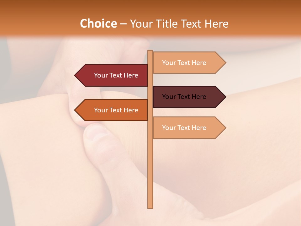 A Woman Getting A Foot Massage From A Man PowerPoint Template