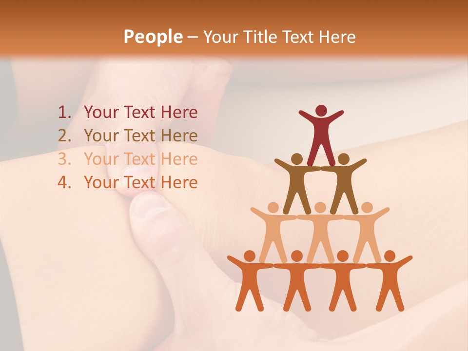 A Woman Getting A Foot Massage From A Man PowerPoint Template