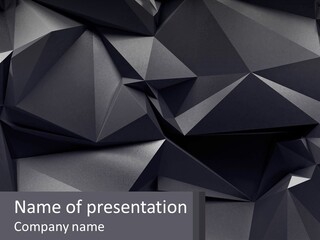 A Large Group Of Black Triangles Powerpoint Template PowerPoint Template