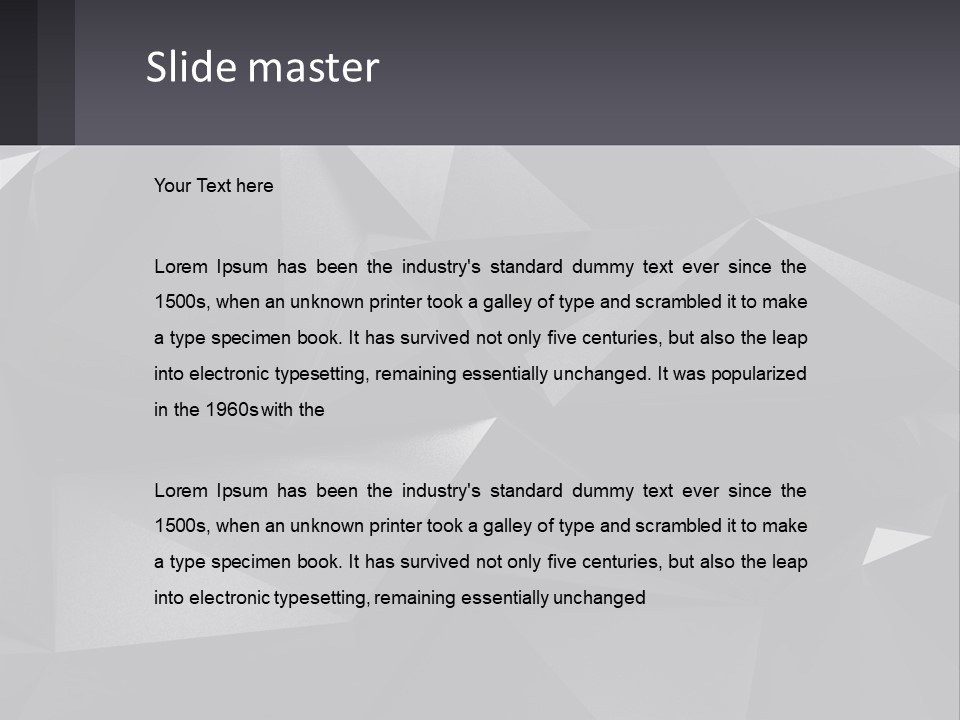 A Large Group Of Black Triangles Powerpoint Template PowerPoint Template