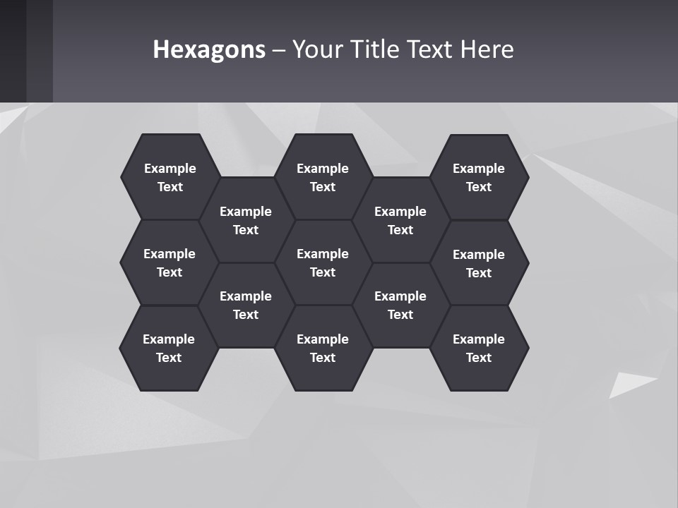 A Large Group Of Black Triangles Powerpoint Template PowerPoint Template