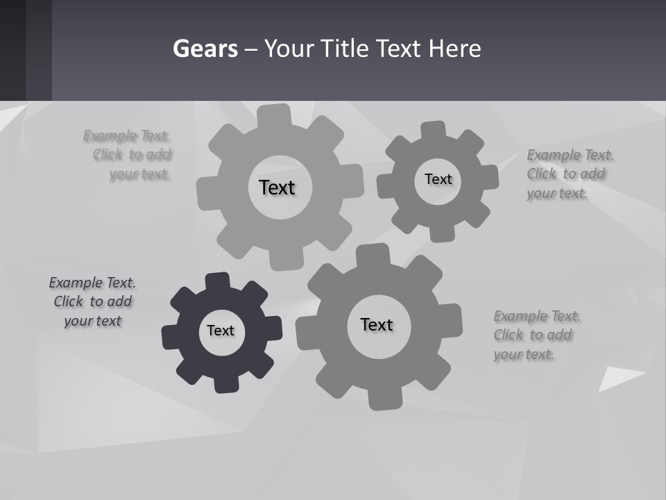 A Large Group Of Black Triangles Powerpoint Template PowerPoint Template