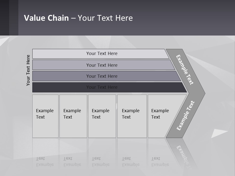 A Large Group Of Black Triangles Powerpoint Template PowerPoint Template