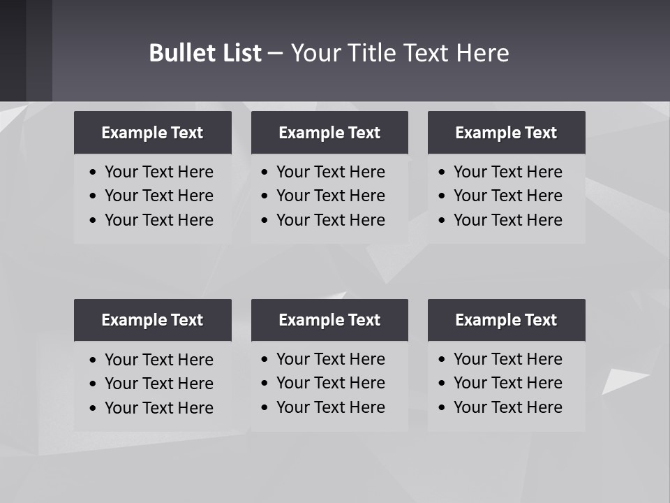 A Large Group Of Black Triangles Powerpoint Template PowerPoint Template