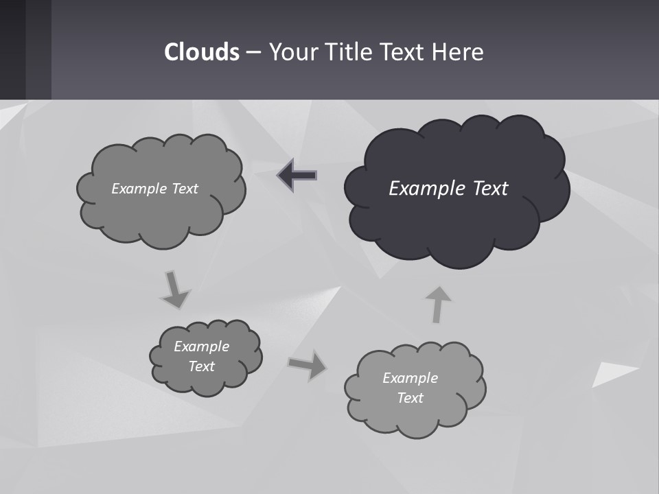 A Large Group Of Black Triangles Powerpoint Template PowerPoint Template