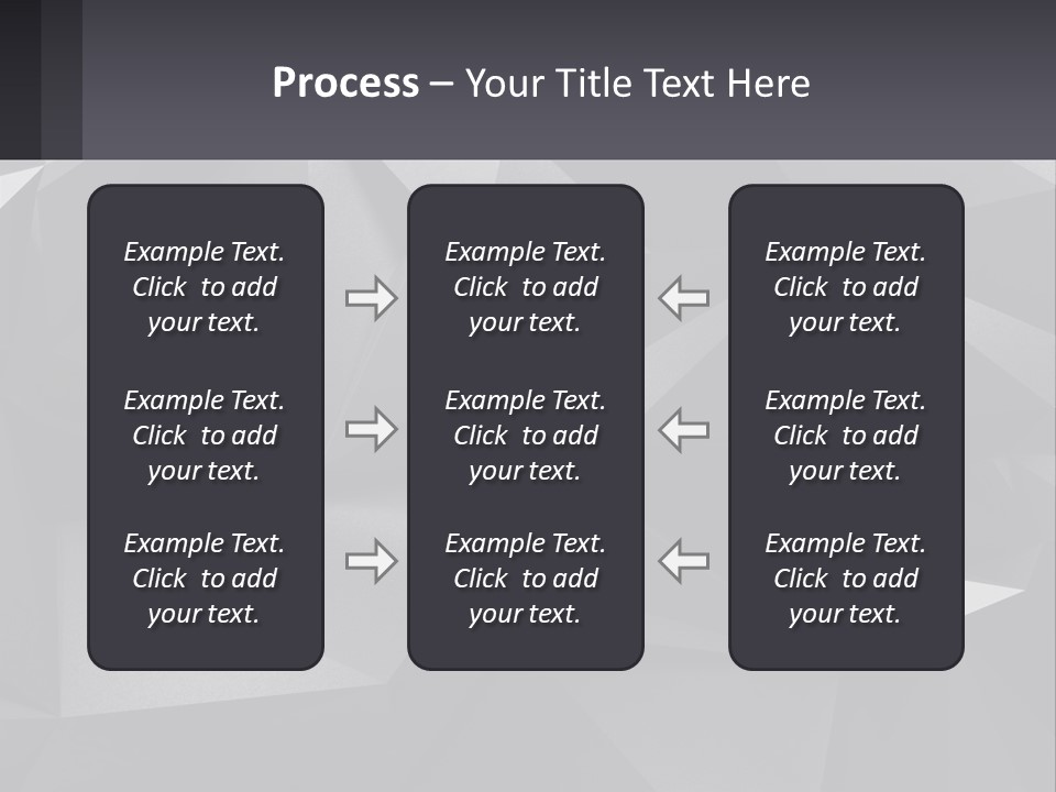 A Large Group Of Black Triangles Powerpoint Template PowerPoint Template