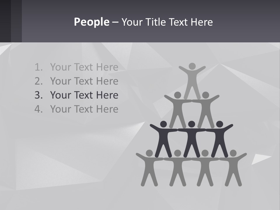 A Large Group Of Black Triangles Powerpoint Template PowerPoint Template