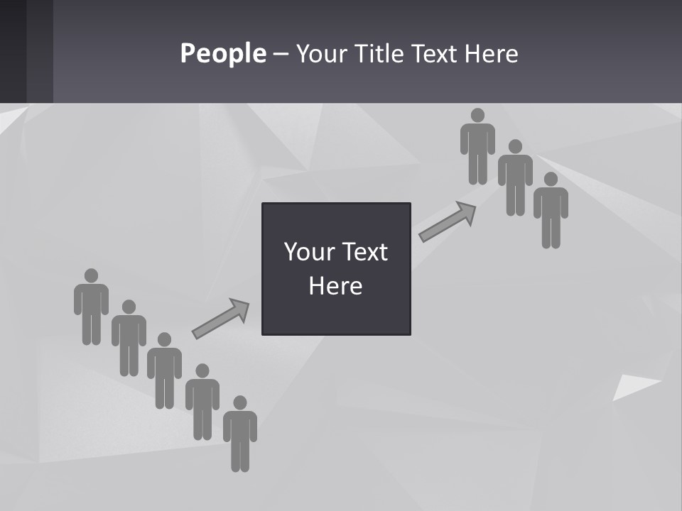 A Large Group Of Black Triangles Powerpoint Template PowerPoint Template