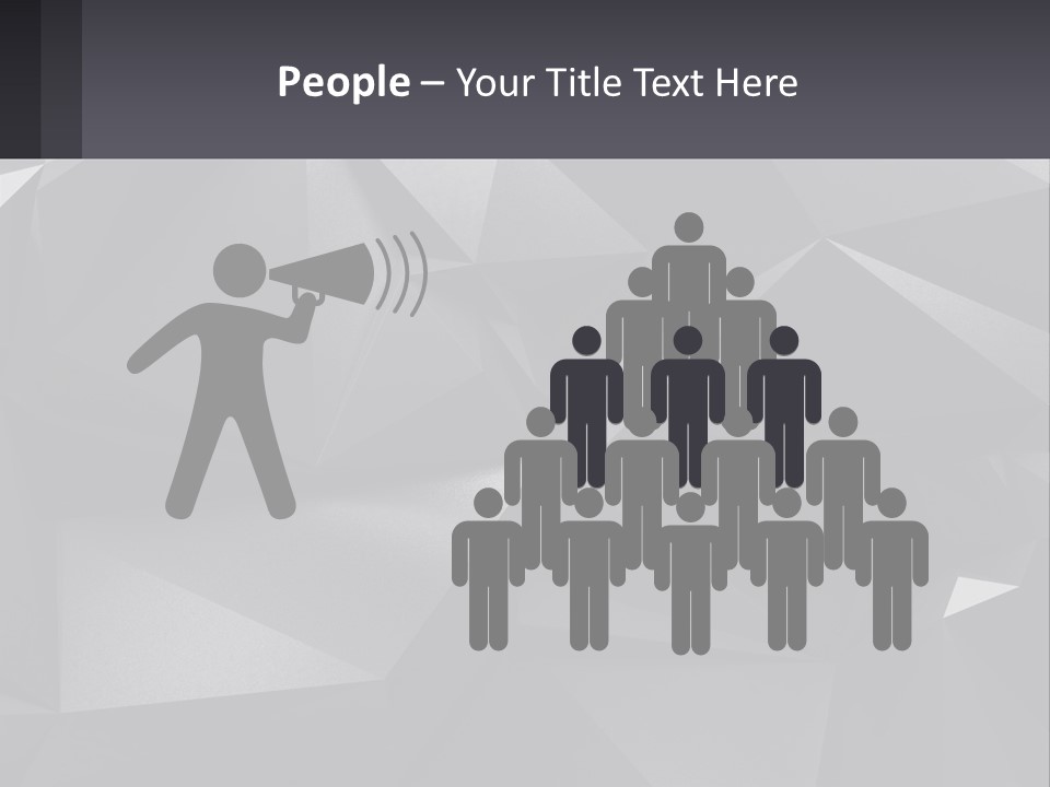 A Large Group Of Black Triangles Powerpoint Template PowerPoint Template