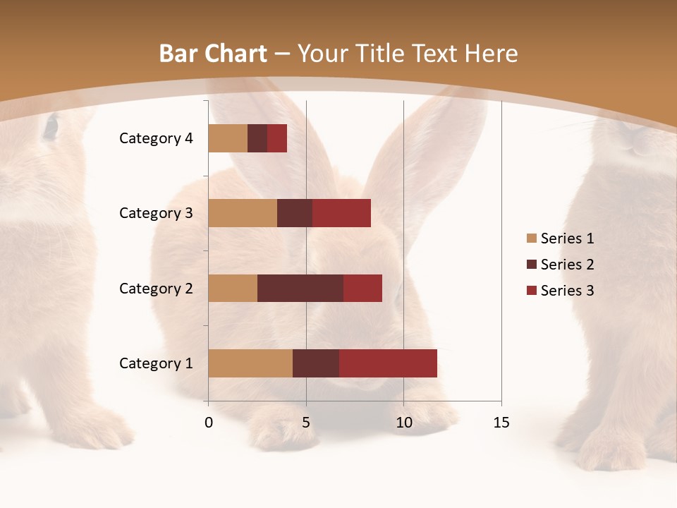 A Group Of Rabbits Sitting Next To Each Other PowerPoint Template