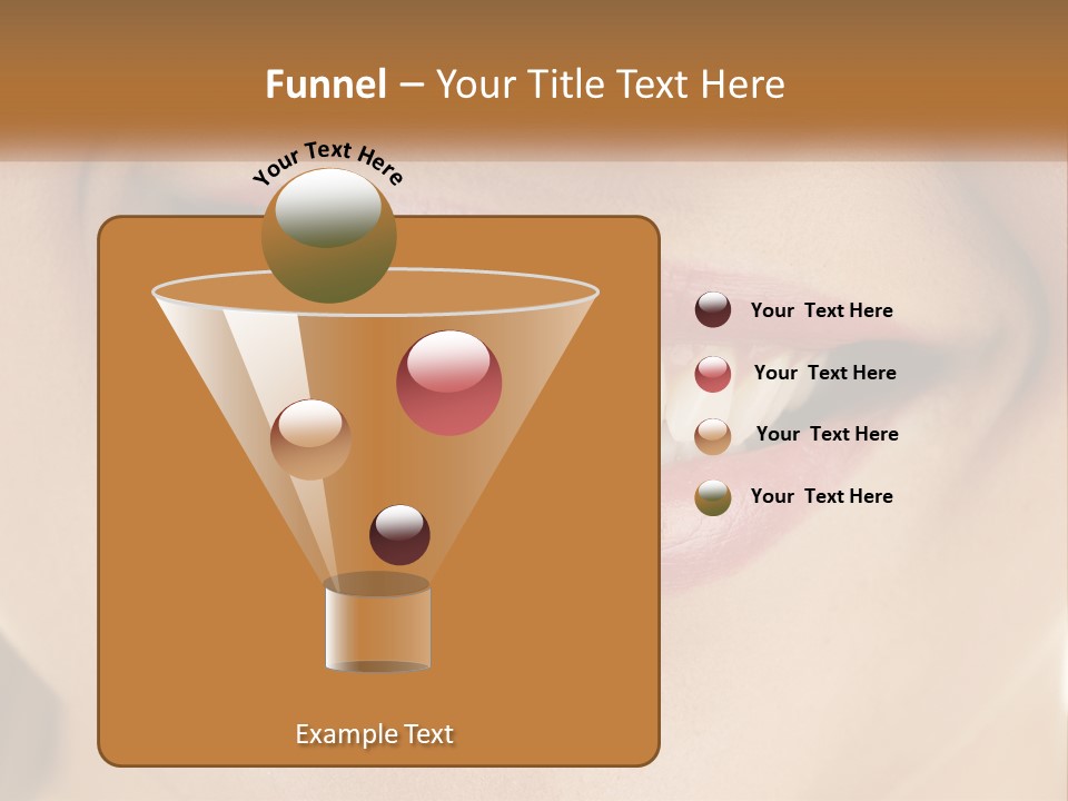 A Woman's Smile With White Teeth Powerpoint Template PowerPoint Template