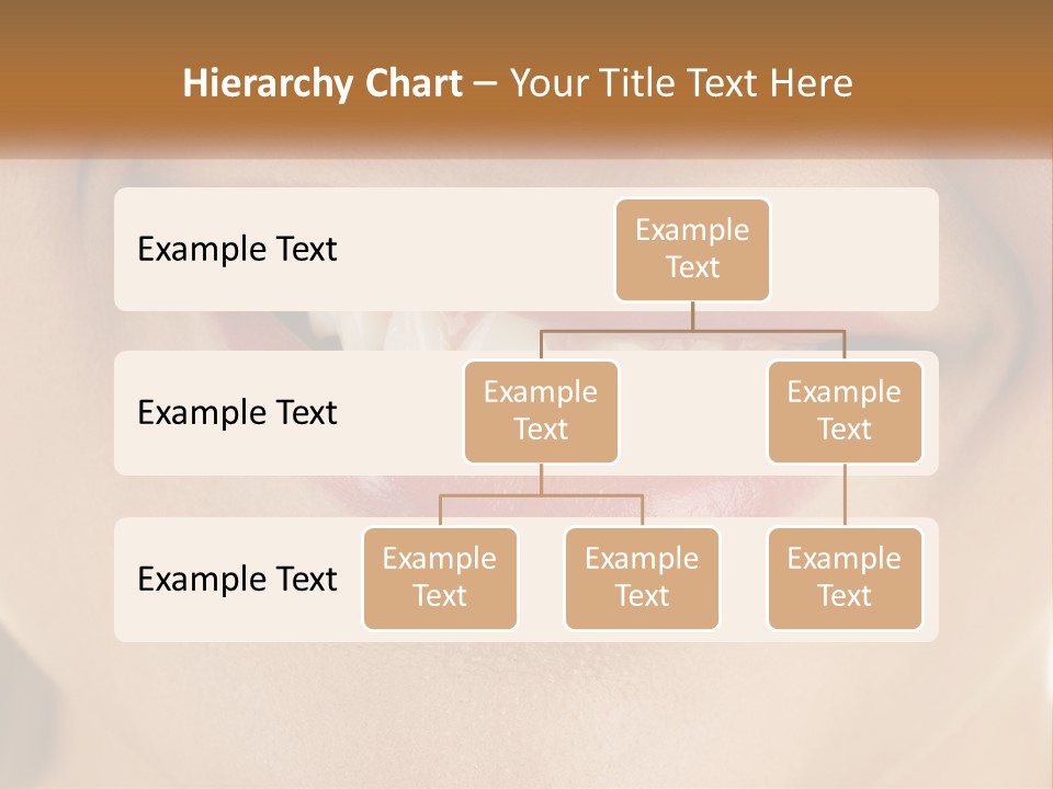 A Woman's Smile With White Teeth Powerpoint Template PowerPoint Template
