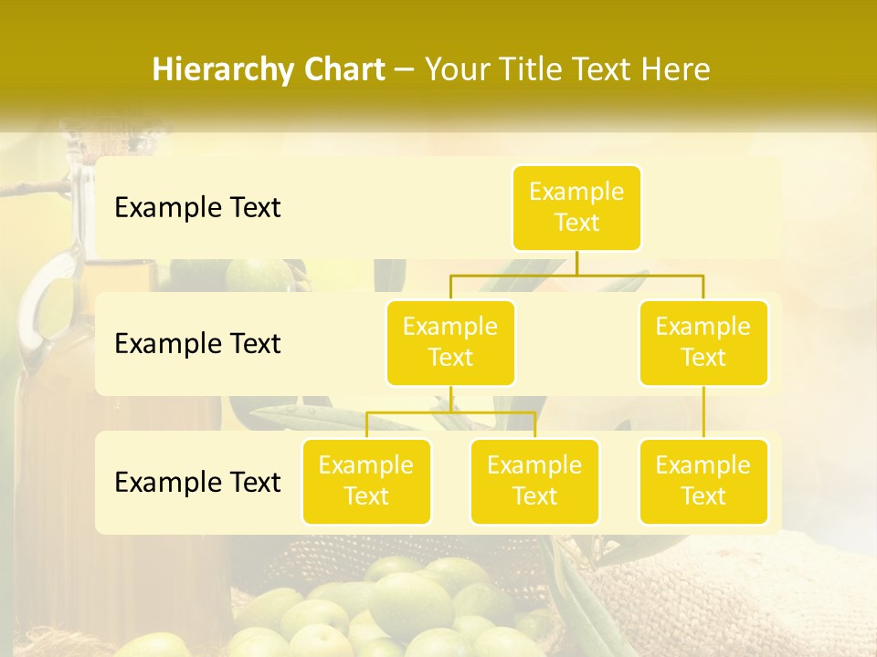 A Bottle Of Olive Oil Next To A Bunch Of Green Olives PowerPoint Template