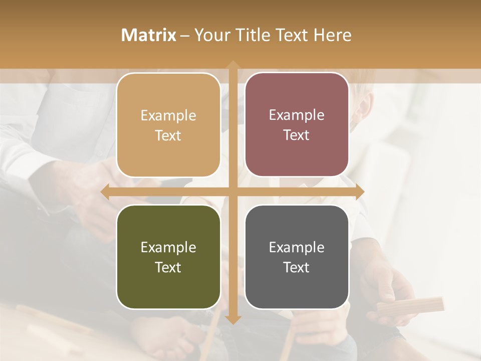 A Man Sitting On The Floor With A Child PowerPoint Template