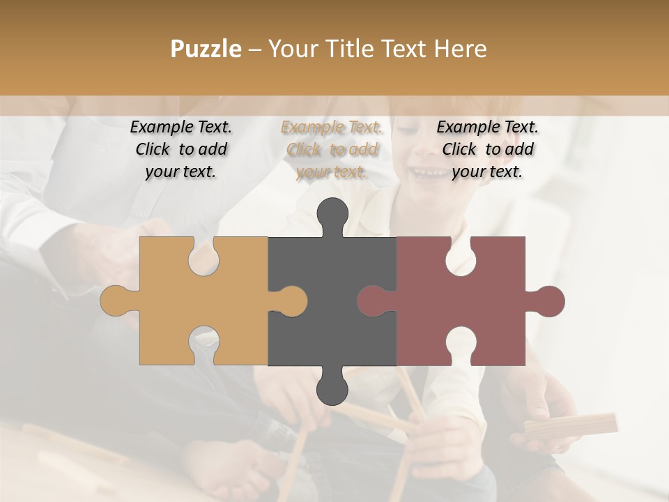 A Man Sitting On The Floor With A Child PowerPoint Template